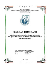 Báo cáo Thực hành: Quản trị Bán hàng tại Công ty Bibica | Đại học Kinh tế kỹ thuật công nghiệp