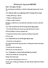 Đề thi học kỳ 1 môn Hoạt động trải nghiệm lớp 6 năm học 2024 - 2025 - Đề số 3 | Bộ sách Chân trời sáng tạo