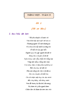 Giải Bài tập cuối tuần lớp 4 môn Tiếng Việt Chân trời sáng tạo - Tuần 23 (Nâng cao)