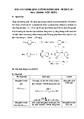 Bài xác định hàm lượng Nitrogen-Nitrit (N-NO2) trong mẫu nước | Công nghệ hóa học | Trường Đại học Công nghiệp TP.HCM