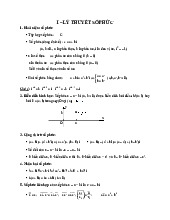 Lý Thuyết Số Phức | Đại học Thủy Lợi