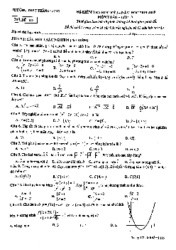 Đề thi học kì 1 Toán 10 năm 2018 – 2019 trường THPT Thăng Long – Hà Nội
