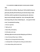 TOP 270 câu hỏi trắc nghiệm Môn Lịch sử Đảng cộng sản Việt Nam | Đại học Sư phạm Nghệ thuật Trung ương