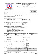 Đề cuối kỳ 1 Toán 11 năm 2024 – 2025 trường THPT chuyên Trần Phú – Hải Phòng