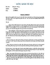 Bài kiểm tra giữa kỳ môn Kinh tế học | Đại học Kinh tế Thành phố Hồ Chí Minh