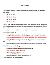 TOP 389 câu hỏi trắc nghiệm | Hóa Lý dược |  Trường Đại học Y Dược , Đại học Quốc gia Hà Nội