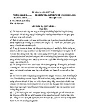 Đề kiểm tra giữa kì 1 Văn 11 - Ngữ Văn 11