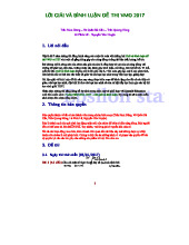 Lời giải Đề thi HSG Quốc gia 2017 môn Toán - Tài liệu tham khảo