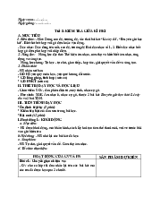 Giáo án âm nhạc lớp 6 tiết 8 cánh diều