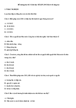 Đề cương ôn tập học kì 2 môn Giáo dục Kinh tế và Pháp luật 10 sách Chân trời sáng tạo
