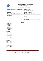 Đề thi học phần Nhập môn Tài chính Tiền tệ - Mã đề 27 | Trường Đại học Thương Mại