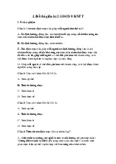 Đề thi giữa học kỳ 2 môn Giáo dục công dân lớp 8 năm học 2024 - 2025 | Bộ sách Kết nối tri thức