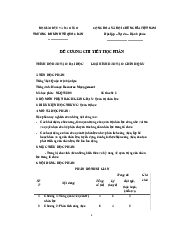 Đề cương chi tiết - Môn Quản trị Nhân lược| Đại học Kinh Tế Quốc Dân