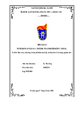 Vai trò của cộng đồng trong bảo vệ và phát huy hát múa Ải Lao ở làng Hội Xá, phường Phúc Lợi, quận Long Biên, thành phố Hà Nội trong giai đoạn dịch bệnh covid 19 | Tiểu luận Phương pháp luận và phương pháp nghiên cứu văn hóa