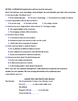 Đề thi học phần Tiếng anh cơ bản