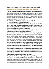 Phân tích bài Dục Thúy sơn chọn lọc hay nhất