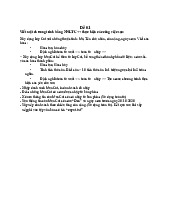 Đề bài tập lớn lập trình hướng đối tượng | Đại học Kinh tế kỹ thuật công nghiệp