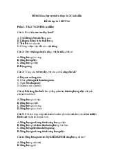 Đề thi học kỳ 2 môn Khoa học tự nhiên lớp 6 năm học 2024 - 2025 - Đề số 2 | Bộ sách Cánh diều