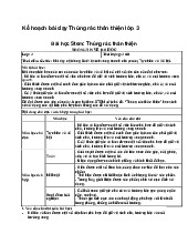 Kế hoạch bài dạy Thùng rác thân thiện lớp 3