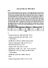 Bài tập tính giá trị thuế | Học viện Nông nghiệp Việt Nam