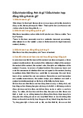 Điều khoản tiếng Anh là gì? Điều khoản hợp đồng tiếng Anh là gì?