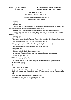 Bài 2: Hai đường thẳng song song trong không gian | Giáo án Toán 11 Cánh diều