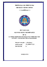 Xây dựng chiến lược kinh doanh cho dự án phát triển nền tảng App MyPT | Bài thảo luận quản trị chiến lược