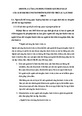 Bài giảng Chủ nghĩa xã hội- Chương I: Lý luận chung về hiệu lực pháp luật của giao dịch dân sự do nhóm người yếu thế xác lập, thực hiện