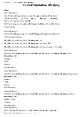 Câu hỏi ôn tập môn Cơ sở dữ liệu hướng đối tượng  | Trường đại học Kinh Doanh và Công Nghệ Hà Nội