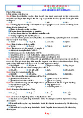 Bộ Đề Kiểm Tra Giữa Kỳ 1 KHTN 9 Năm Học 2025-2026 Có Đáp Án Ma Trận Đặc Tả