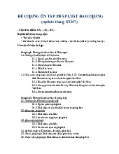 Đề cương ôn tập Pháp luật đại cương | Đại học Hoa Sen