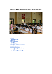 Dạy học phát triển năng lực môn lý luận dạy học | Đại học Sư Phạm Hà Nội