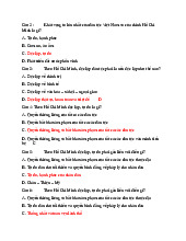 TOP câu hỏi trắc nghiệm chương 2 Môn Tư tưởng Hồ Chí Minh | Trường Đại học Khoa học, Đại học Thái Nguyên