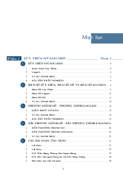 Tóm tắt lý thuyết và trắc nghiệm lũy thừa – mũ – logarit – Nguyễn Hữu Nhanh Tiến