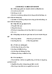 Câu hỏi trắc nghiệm Chương 1-3 - Kinh tế chính trị Mác-Lênin | Trường Đại học Công nghệ, Đại học Quốc gia Hà Nội