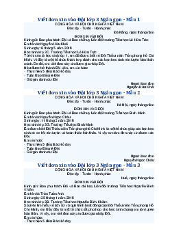 Viết đơn xin vào Đội lớp 3 Ngắn gọn nhất - Tập làm văn lớp 3 Chân trời sáng tạo