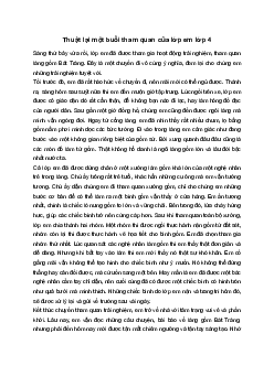 Thuật lại một buổi tham quan của lớp em | Tập làm văn 4