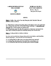 Kiểm Tra Cuối Kỳ Môn Hành vi người tiêu dùng | Đại học Kinh Tế Quốc Dân