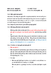 CÂU HỎI ÔN TẬP MÔN CÔNG PHÁP QUỐC TẾ