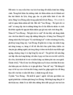 Phân tích “Sơn Đòong - Thế giới chỉ có một” | Văn mẫu 11 Chân trời sáng tạo