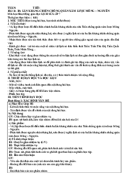 Giáo án Lịch sử 7 Bài 14 sách Kết nối tri thức với cuộc sống