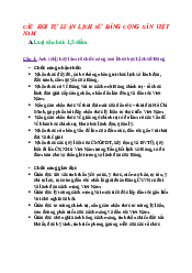 Ôn tập tự luận môn Lịch sử Đảng Cộng sản Việt Nam | Học viện Chính sách và Phát triển