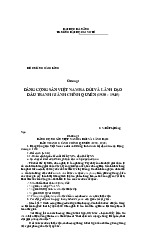Đề cương môn lịch sử đảng - Trường Đại học bách khoa - Đại học đà nẵng.