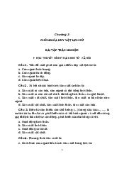 Bài tập Chương 3 - Triết học Mác - Lênin | Trường Đại học Kinh tế, Đại học Quốc gia Hà Nội
