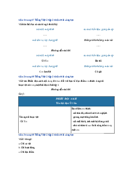 Giải VBT môn Tiếng việt 2 -  Bài Ôn tập 4 | Chân trời sáng tạo