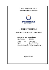 Đào tạo và phát triển nguồn nhân lực trong khách sạn InterContinental Hanoi Landmark 72 | Bài tiểu luận học phần Quản trị nhân lực khách sạn | Trường Đại học Phenikaa