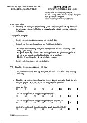 Đề thi cuối học kỳ 2 năm 2018 - Cấu trúc dữ liệu và giải thuật | Trường Đại học CNTT Thành Phố Hồ Chí Minh