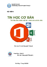Bài Giảng Tin Học Cơ Bản Final | Đại học Sư phạm kỹ thuật - Đại học Đà Nẵng