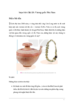 Giải Lịch sử 6 Bài 20: Vương quốc Phù Nam | Kết nối tri thức