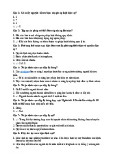 Đề thi 102 câu hỏi và đáp án môn Luật dân sự Việt Nam | Trường Đại học Luật Hà Nội